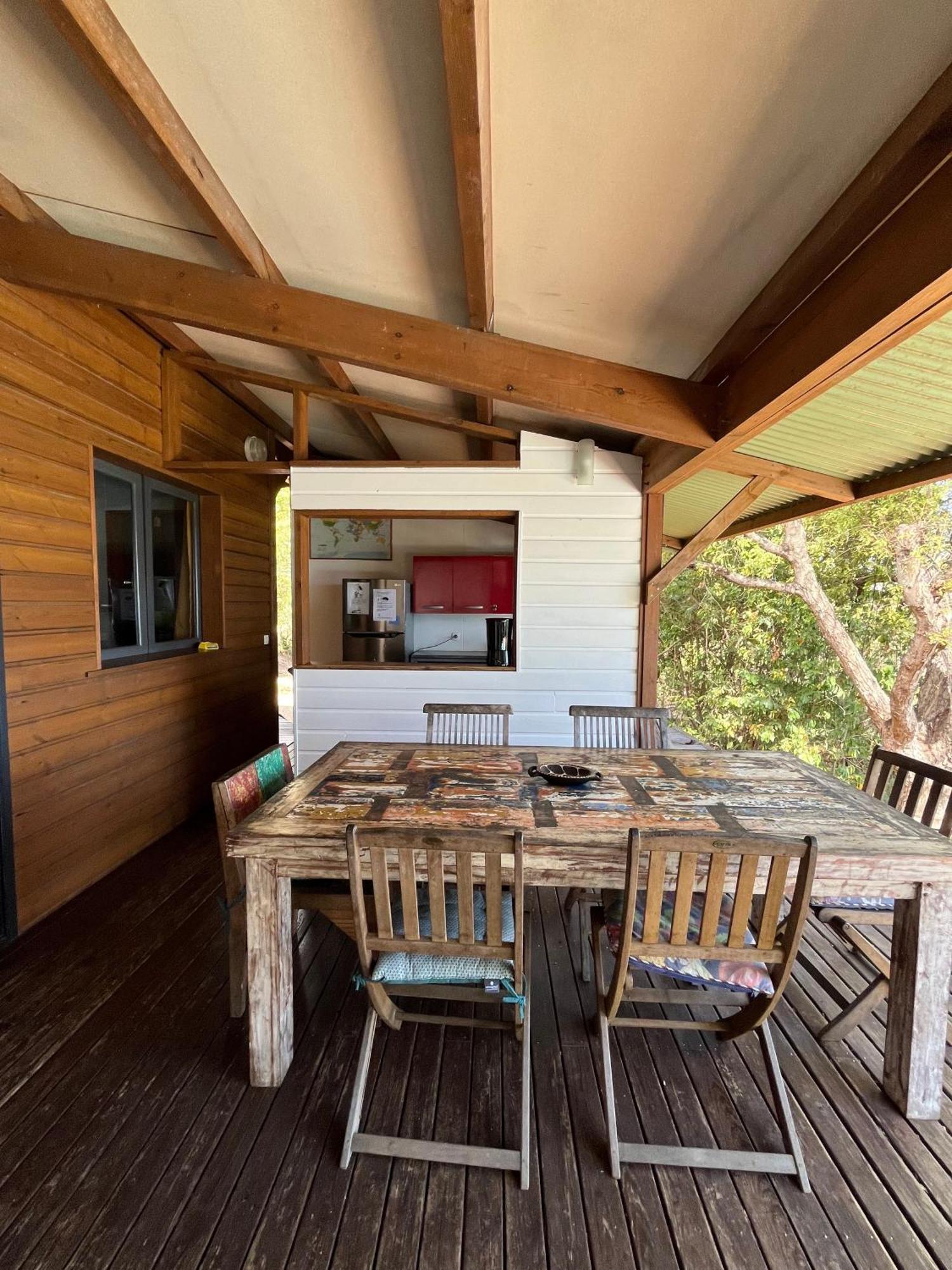 Cottage chaleureux avec vue mer et piscine Saint-Leu Extérieur photo